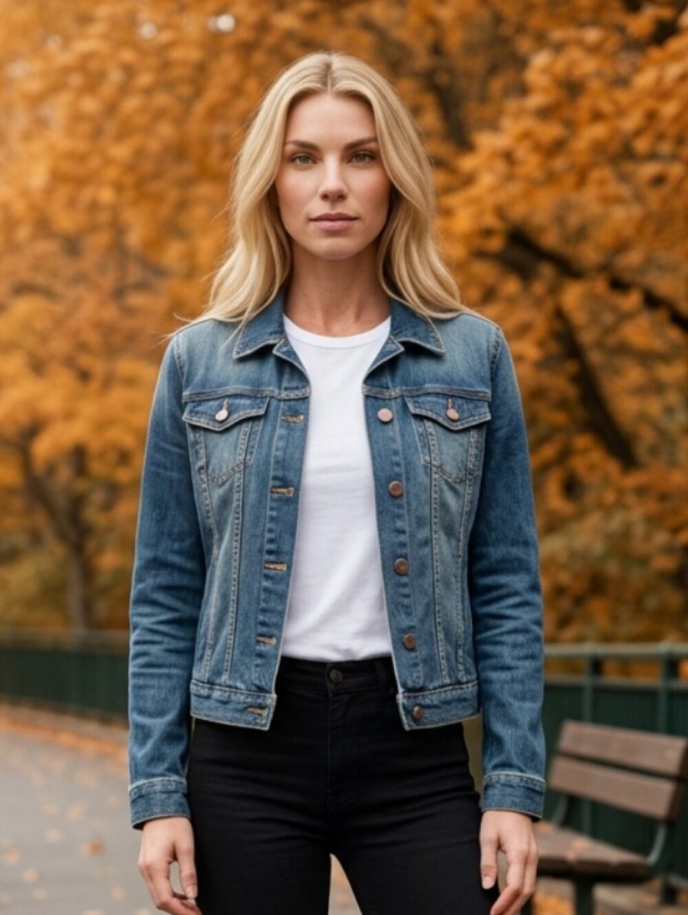 Liz Claiborne Medium Blue Denim Jacket